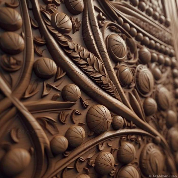 Patterns and decorations (stl inch nails 1, PATTERN_965) 3D models for cnc